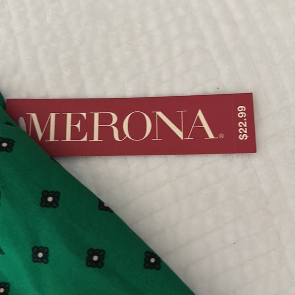 Merona Green Patterned Tops - Picture 3 of 9